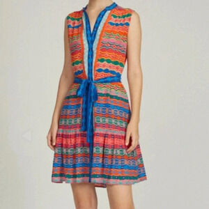 Saloni Tilly Dress in Rainbow Spectrum Size 8